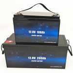 Bateriya Rojê ya LiFePO4 Deep Cycle Battery Ion Lithium 12V 100Ah / 200Ah
