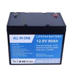 Lifepo4 Lithium Ion Battery 12v 80Ah