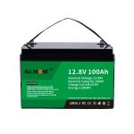 Fabrîka xwerû Power 12V 100AH LiFePO4 Lithium Iron Phosphate Deep Cycle Car Battery Marine Solar RV Batteries