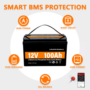 LiFePO4 Solar Storage Pîl 12V 100Ah