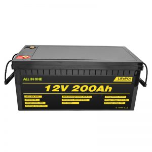 Erebeya elektrîkê ya xwerû 12V Lifepo4 pîl 12.8v 200ah bi 2000 çerxa jîngehê lifepo4