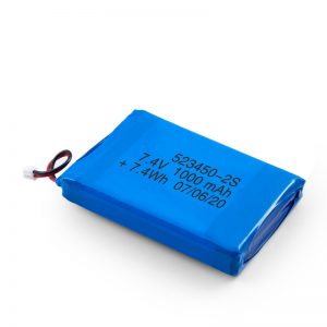 Baterija Karakişte ya LiPO 523450 3.7V 1000mAH / 7.4V 1000mAH / 3.7V 2000mAH