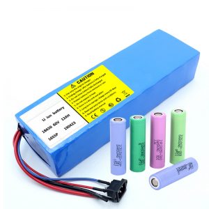 Bateriya lithium 18650 60V 12AH lithium ion packet battery scooter rechargeable